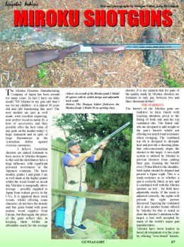 Miroku Shotguns - page 87 Issue 30 (click the pic for an enlarged view)