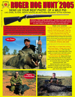 Ruger Hog Hunt 2005 - page 110 Issue 46 (click the pic for an enlarged view)