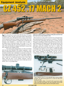 CZ 452 .17 Mach 2 - page 82 Issue 46 (click the pic for an enlarged view)