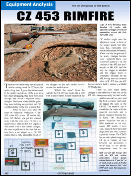 CZ Model 453 Rimfire - page 102 Issue 50 (click the pic for an enlarged view)