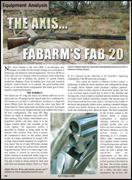 The Axis  Fabarms Fab 20 - page 94 Issue 50 (click the pic for an enlarged view)