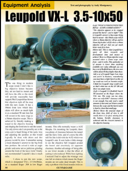 Leupold VX-L 3.5-10x50 - page 98 Issue 50 (click the pic for an enlarged view)