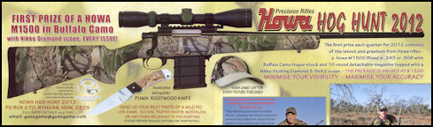 Howa Hog Hunt 2012 - see page 140 Issue 74 (click the pic for an enlarged view)