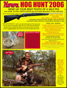 Howa Hog Hunt 2006 - page 110 Issue 49 (click the pic for an enlarged view)