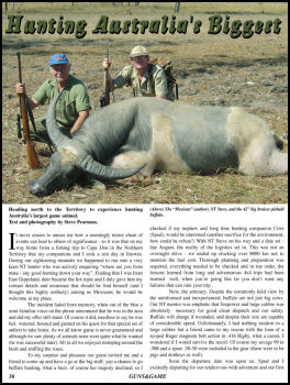Hunting Australias Biggest - page 36 Issue 49 (click the pic for an enlarged view)