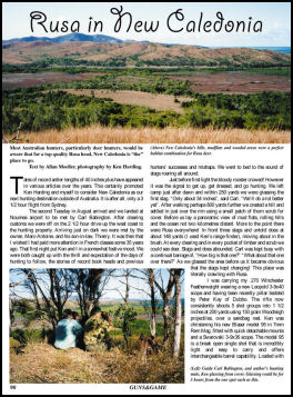 Rusa in New Caledonia - page 90 Issue 49 (click the pic for an enlarged view)