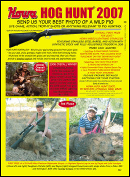 Howa Hog Hunt 2007 - page 111 Issue 53 (click the pic for an enlarged view)