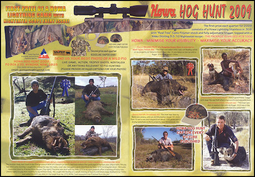 Howa Hog Hunt 2009 - page 124 Issue 61 (click the pic for an enlarged view)