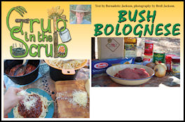 Grub in the Scrub - Bush Bolognese - page 52 Issue 61 (click the pic for an enlarged view)