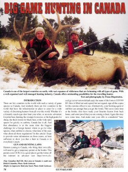 Big Game Hunting in Canada - page 78 Issue 43 (click the pic for an enlarged view)
