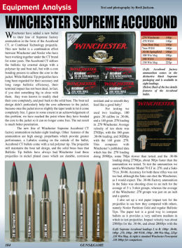 Winchester Accubond CT Ammunition - page 104 Issue 47 (click the pic for an enlarged view)