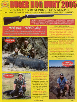 Ruger Hog Hunt 2005 - page 111 Issue 47 (click the pic for an enlarged view)