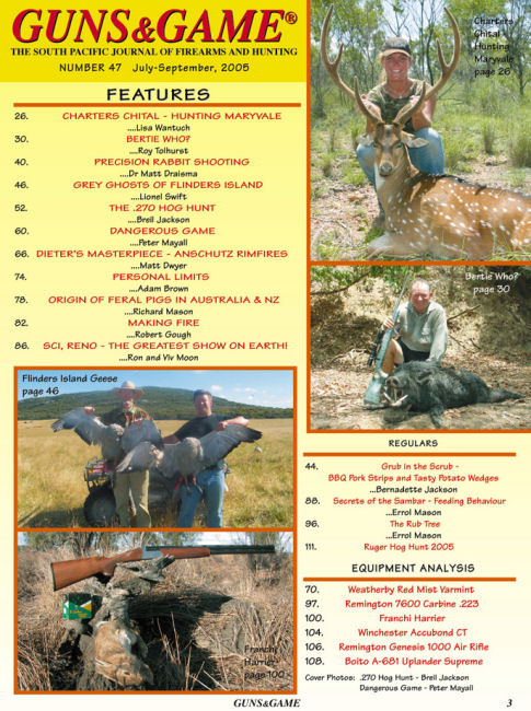 July-September 2005, Issue 47 - Order this back issue from the Back Issues page !!