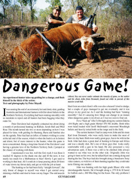 Dangerous Game - page 60 Issue 47 (click the pic for an enlarged view)