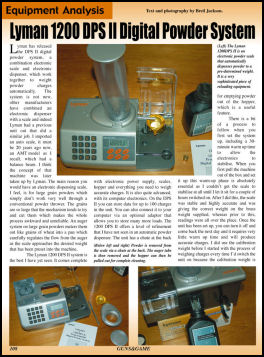 Lyman 1200 DPS II and Lyman 1500 XP - page 108 Issue 51 (click the pic for an enlarged view)