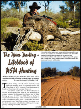 The River Darling  Lifeblood of NSW Hunting  - page 54 Issue 51 (click the pic for an enlarged view)