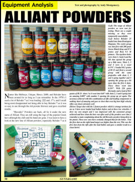 Alliant Powders - page 90 Issue 51 (click the pic for an enlarged view)