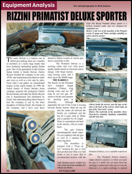 Rizzini Primatist Deluxe Sporter - page 94 Issue 51 (click the pic for an enlarged view)