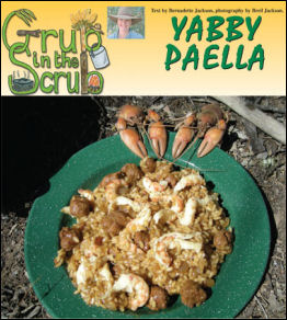 Grub in the Scrub - Yabby Paella - page 44 Issue 56 (click the pic for an enlarged view)