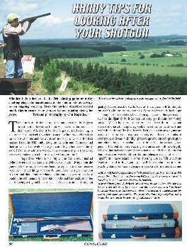 Handy Tips for Looking After Your Shotgun - page 68 Issue 44 (click the pic for an enlarged view)
