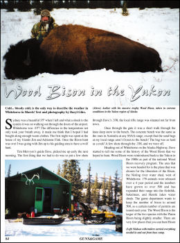 Wood Bison in the Yukon - page 84 Issue 48 (click the pic for an enlarged view)