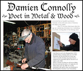 Damien Connolly - Poet in Metal  & Wood - page 84 Issue 72 (click the pic for an enlarged view)