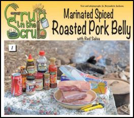 Grub in the Scrub: Pork with Kransky and Beans (page 46) Issue 84 (click the pic for an enlarged view)